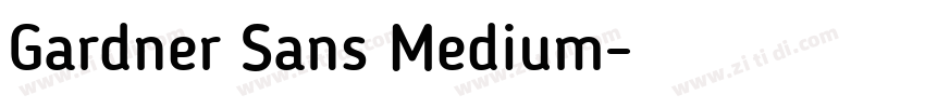Gardner Sans Medium字体转换